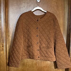 Banana Republic Brown Quilted Puffer Jacket